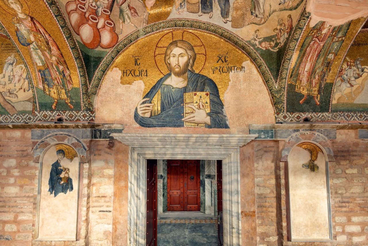 Entrada a la mezquita de Chora - Kariye - imagen 6