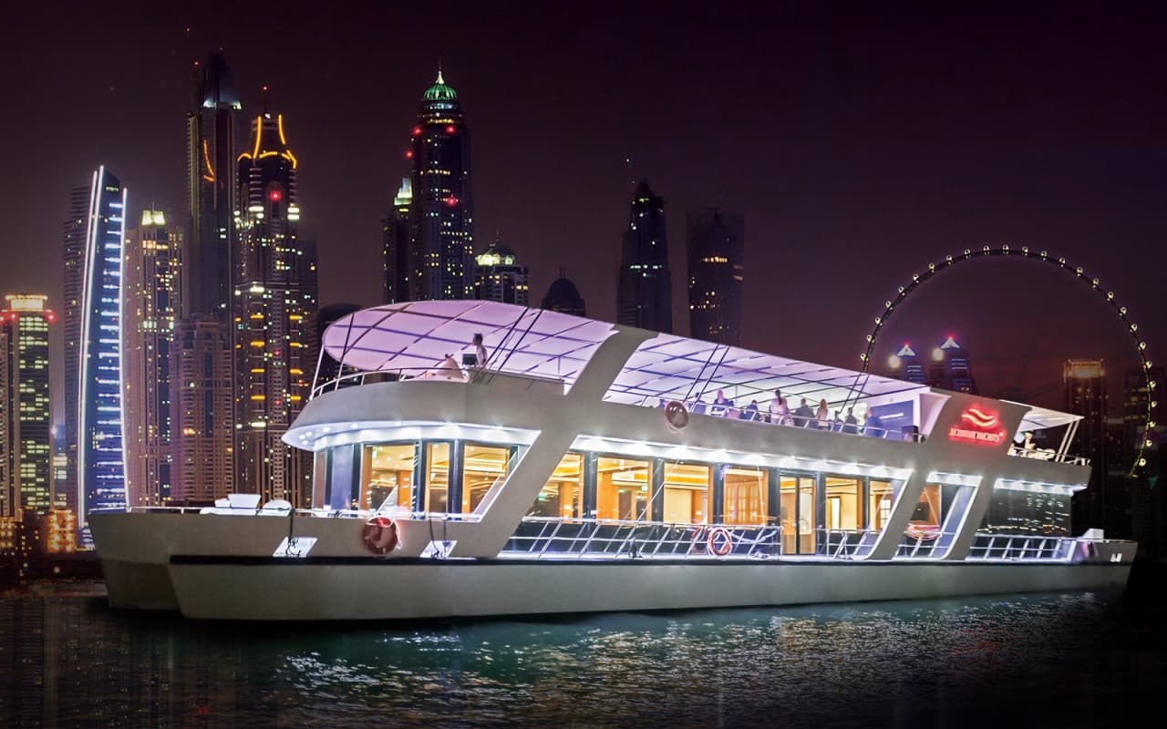 Dubai Marina Sunset or Dinner Cruise with Live Music - main image