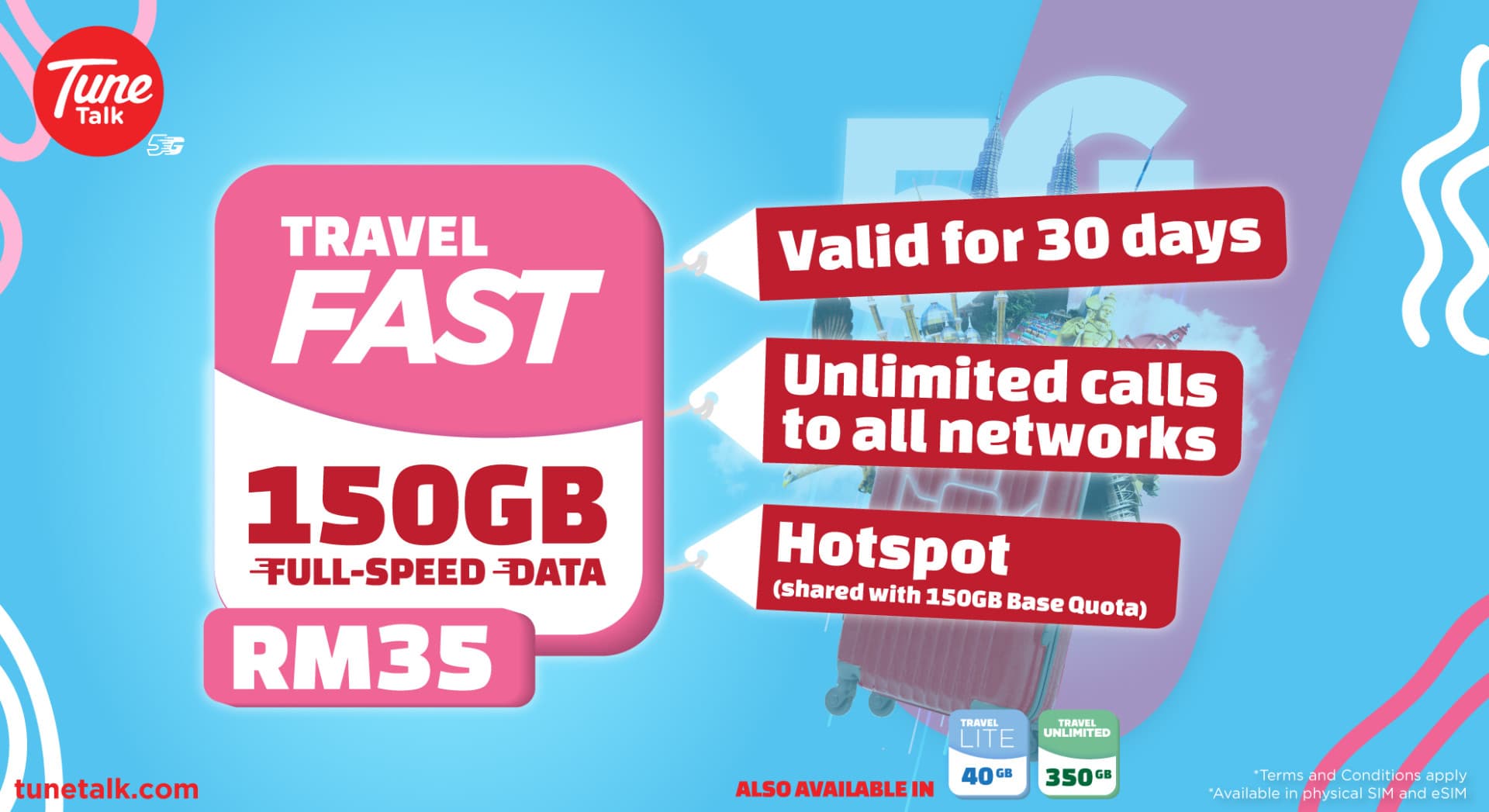 Malaysia 5G SIM Card (Kuala Lumpur International Airport Terminal 1 Pickup) - main image