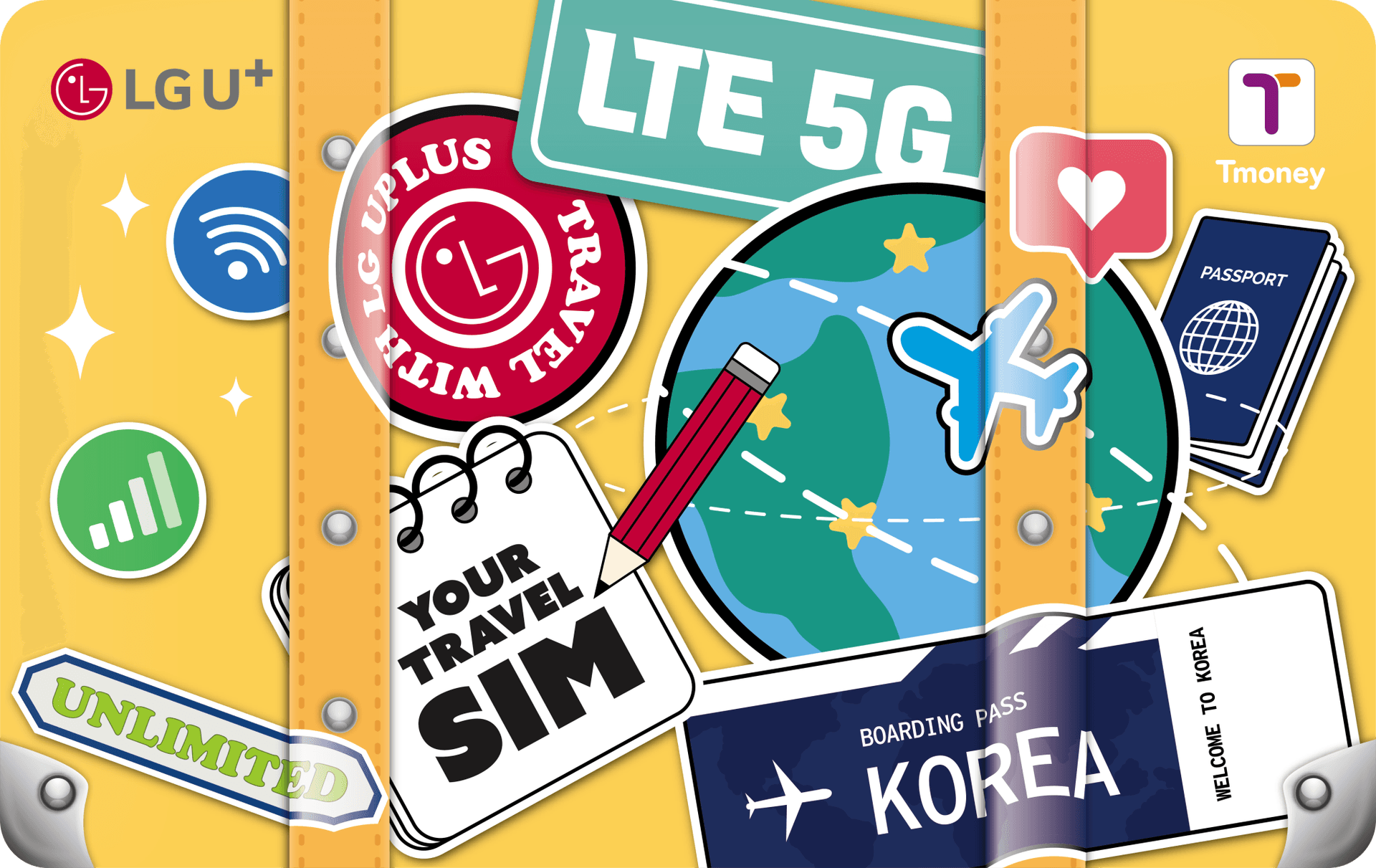 Korea 2-in-1 Unlimited Data SIM and T Money Transportation Card (Airport Pickup) - image 3